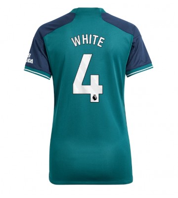 Arsenal Benjamin White #4 Replica Third Stadium Shirt for Women 2023-24 Short Sleeve
